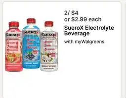 Walgreens SueroX Electrolyte Beverage offer