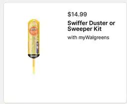 Walgreens Swiffer Duster or Sweeper Kit offer