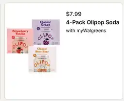 Walgreens 4-Pack Olipop Soda offer