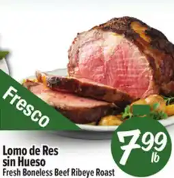 El Super Fresh Fresh Boneless Beef Ribeye Roast offer