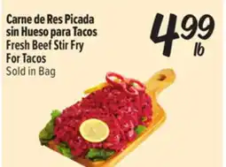 El Super Fresh Fresh Beef Stir Fry For Tacos offer