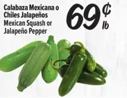El Super Fresh Mexican Squash or Jalapeño Pepper offer
