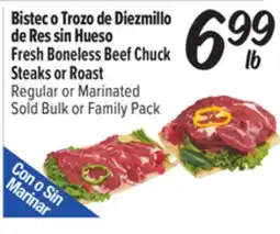 El Super Fresh Fresh Boneless Beef Chuck Steaks or Roast offer