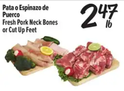El Super Fresh Fresh Pork Neck Bones or Cut Up Feet offer