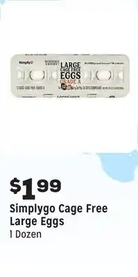Grocery Outlet Cage Free Large Eggs offer
