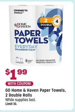 Grocery Outlet GO Home & Haven Paper Towels offer