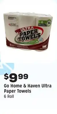Grocery Outlet Ultra Paper Towels offer