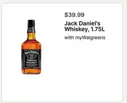 Walgreens Jack Daniel's Whiskey, 1.75L offer