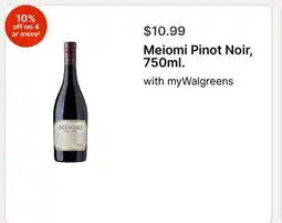 Walgreens Meiomi Pinot Noir, 750ml offer
