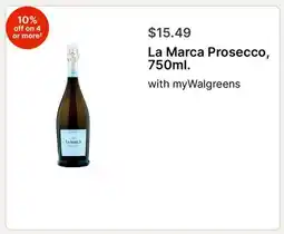 Walgreens La Marca Prosecco, 750ml offer
