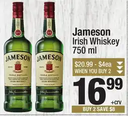 Super King Markets Jameson Irish Whiskey offer
