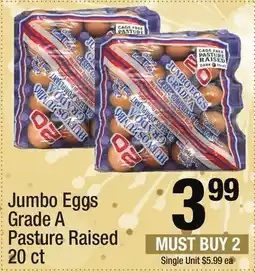 Super King Markets Jumbo Eggs Grade A Pasture Raised offer