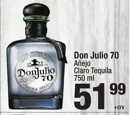 Super King Markets Don Julio 70 Añejo Claro Tequila offer