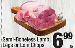 Super King Markets Semi-Boneless Lamb Legs or Loin Chops offer