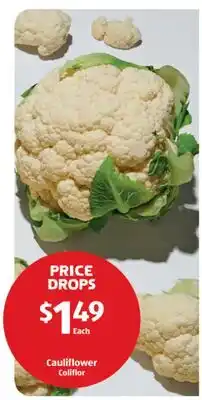 Aldi Cauliflower offer