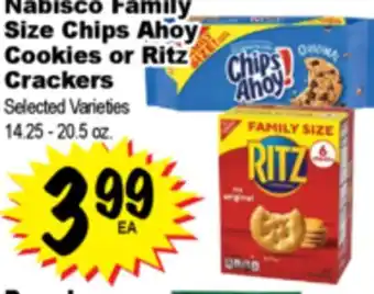 Superior Grocers Nabisco Family Size Chips Ahoy Cookies or Ritz Crackers offer