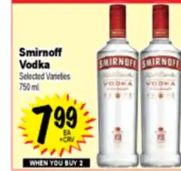 Superior Grocers Smirnoff Vodka offer