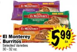 Superior Grocers El Monterey Burritos offer