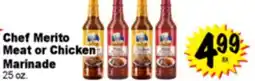 Superior Grocers Chef Merito Meat or Chicken Marinade offer