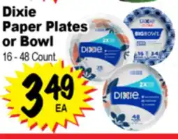 Superior Grocers Dixie Paper Plates offer