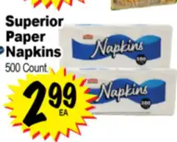 Superior Grocers Superior Paper Napkins offer