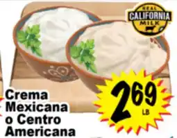 Superior Grocers Crema Mexicana o Centro Americana offer