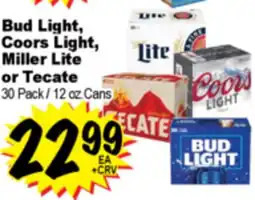 Superior Grocers Bud Light, Coors Light, Miller Lite or Tecate offer