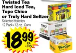 Superior Grocers Twisted Tea Hard Iced Tea, Topo Chico or Truly Hard Seltzer offer