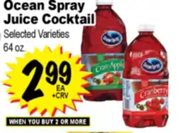 Superior Grocers Ocean Spray Juice Cocktail offer