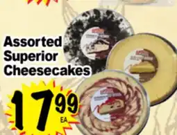 Superior Grocers Assorted Superior Cheesecakes offer