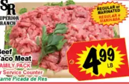 Superior Grocers Beef Taco Meat offer