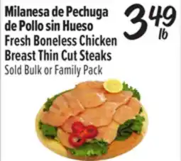 El Super Fresh Boneless Chicken Breast Thin Cut Steaks offer