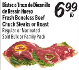 El Super Fresh Boneless Beef Chuck Steaks or Roast offer
