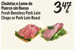 El Super Fresh Boneless Pork Loin Chops or Pork Loin Roast offer
