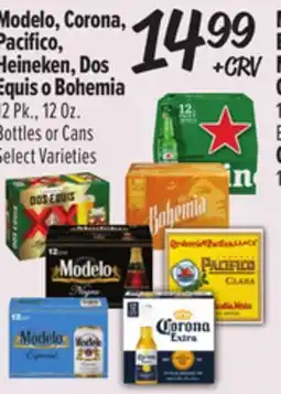 El Super Modelo, Corona, Pacifico, Heineken, Dos Equis o Bohemia offer