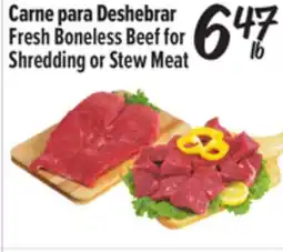 El Super Fresh Boneless Beef for Shredding or Stew Meat offer