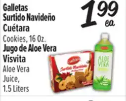 El Super Surtido Navideño Cuétara Cookies, 16 Oz. Visvita Aloe Vera Juice, 1.5 Liters offer