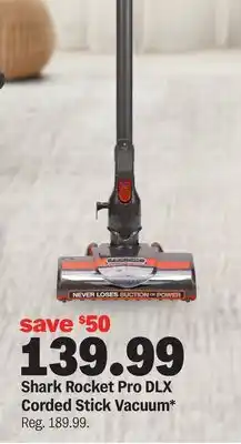 Meijer Shark Rocket Pro DLX Corded Stick Vacuum offer
