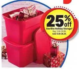 Meijer Sterilite Holiday Storage offer