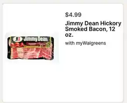 Walgreens Jimmy Dean Hickory Smoked Bacon offer