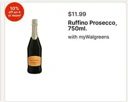 Walgreens Ruffino Prosecco, 750ml offer