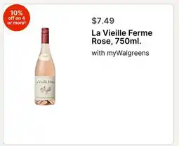 Walgreens La Vieille Ferme Rose, 750ml offer
