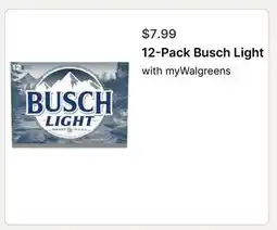 Walgreens 12-Pack Busch Light offer