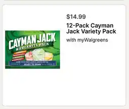 Walgreens 12-Pack Cayman Jack Variety Pack offer