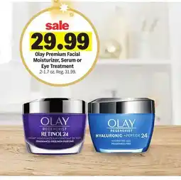 Meijer Olay Premium Facial Moisturizer, Serum or Eye Treatment offer