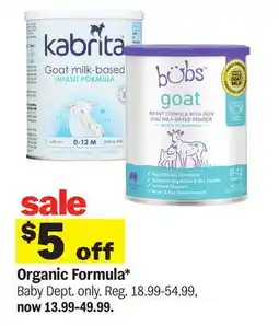 Meijer Organic Formula offer