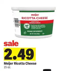 Meijer Meijer Ricotta Cheese offer