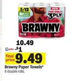 Meijer Brawny Paper Towels offer