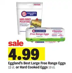 Meijer Eggland's Best Large Free Range Eggs 12 ct. or Hard Cooked Eggs 10 ct offer