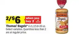 Meijer Thomas' Bagels offer